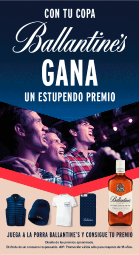 Poster para el punto de venta creado por Slogan del programa de incentivos Pernod Ricard Activa para Ballantine’s