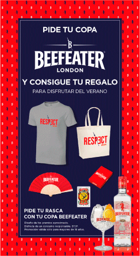 Poster para el punto de venta creado por Slogan del programa de incentivos Pernod Ricard Activa para Beefeater