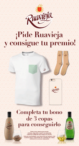 Poster para el punto de venta creado por Slogan del programa de incentivos Pernod Ricard Activa para Ruavieja